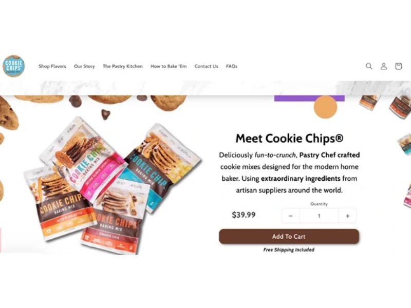 Cookie Chips là một cửa hàng Dropshipping trên Shopify