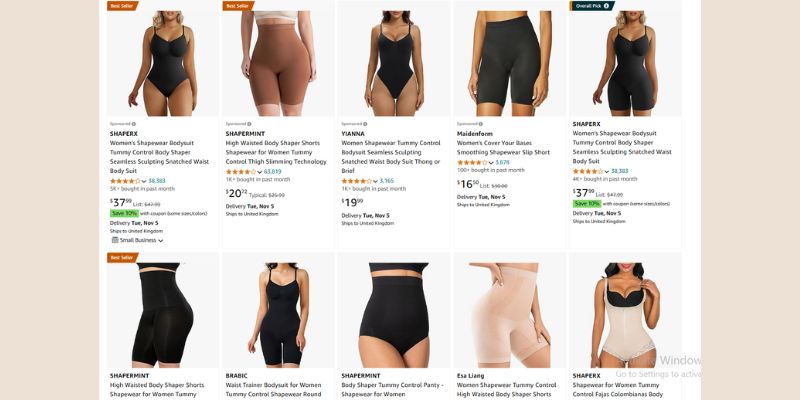 Dropshipping đồ định hình cơ thể